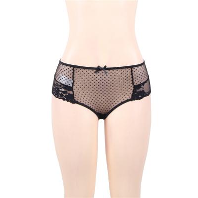 China Women Breathable Warm Transparent Underwear Lace Bowknot Girl Traceless Panties for sale