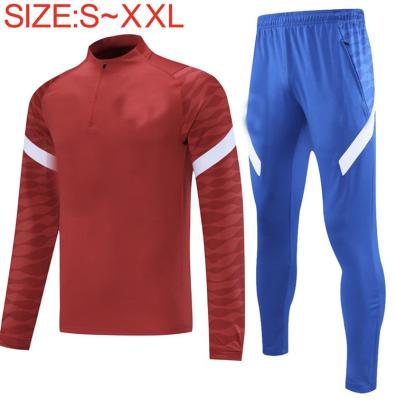 China 2021 New Season Breathable Custom Zipper Club Half Men Sports Cheap Tracksuit for sale