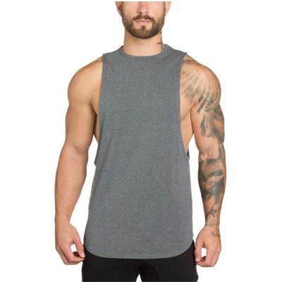 China 2021 Wholesale Custom QUICK DRY Men's Sportswear Workout Fitness Sleeveless Tank Tops for sale