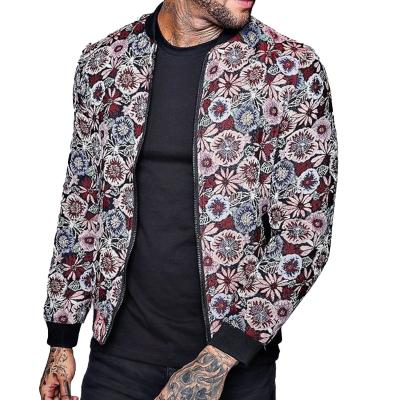 China 2022 Breathable Mens Tapestry Clothing Jackets Mens Breathable Tapestry Woven Zip Up Jacket for sale