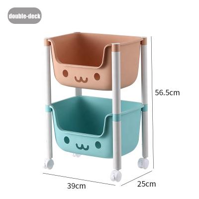 China Children's toy storage plastic rack can be stored in multiple layers for sale