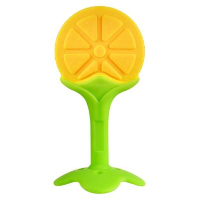 China Latex Silicone Baby Gutta Percha Free Fruit Shaped Two Color Three-Dimensional Molar Stick for sale