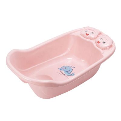 China Simple and Enlarged Plastic Baby Sitting and Lying Bath Basin for sale