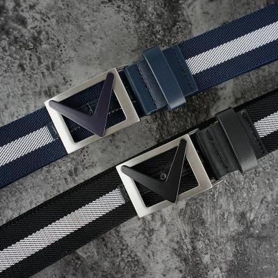 China Men Women Custom Stretch Nylon Elastic Web Belt Adjustable Casual Nylon Belt For Jeans Pants for sale