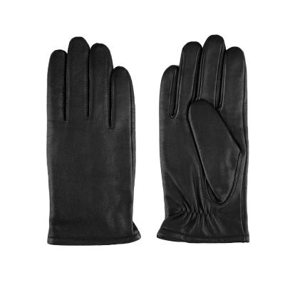 China Simple Hot Sale Winter Fashion Soft Colored Men Leather Gloves for sale