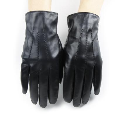 China Mens Gloves Multicolor Mens Leather Gloves With Sheep Leather Knitted Lining for sale