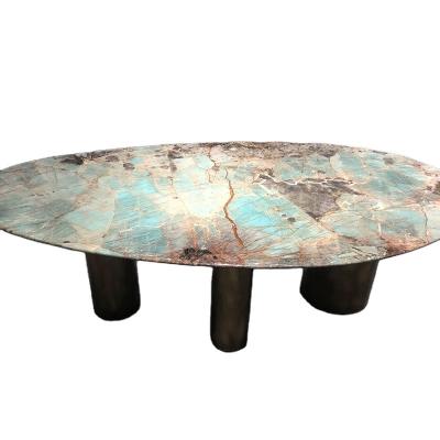 China New Fashion Modern Chinese Marble Dining Table Supplier Furniture Modern Luxury Dining Table for sale