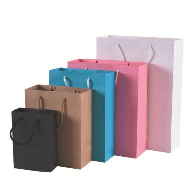 China Custom Recyclable Paper Bag Packaging Gift Bag Printing Logo Clothing Handbag Wholesale Custom Bronzing Cosmetic Packaging Bag for sale