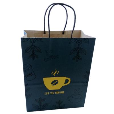 China Brown Paper Bag Recyclable Promotional Good Quality Custom Color Print Paper Gift Bag for sale