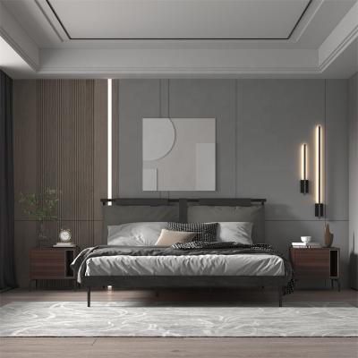 China modern modern bedroom bed modern design leather furniture for sale