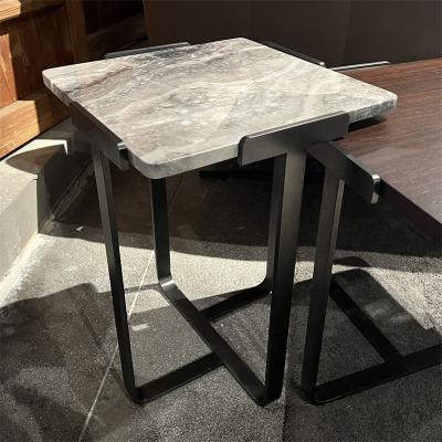 China Hot Selling (Size) Style Stainless Steel Adjustable Modern Lightweight Side Table Side Table for sale