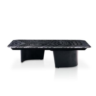 China Modern Modern Living Room Furniture Simple Coffee Table Black Color For Home Decoration for sale