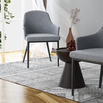 China Stretch Modern Luxury White Fabric Dining Chairs Metal Wood Leather Dining Table Chairs Nordic Modern Luxury Leather Dining Chairs for sale