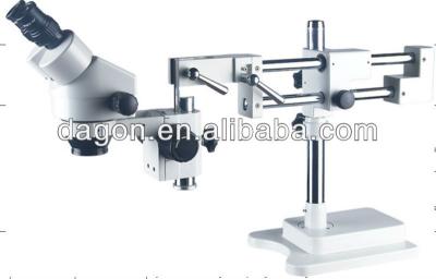 China 7X-45X Zoom Stereo Microscope Double Arms Stand With Ball Bearing SZM7045-STL2 for sale