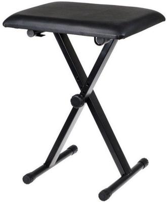 China Wholesale Keyboard X-frame Padded Adjustable Cushion Keyboard Bench Metal Lift Folding Music Stool for sale