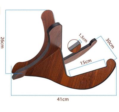 China High Quality Custom Wooden Guitar Stand Folding Acoustic Guitar/Ukulele Guitar Wood Stand for sale