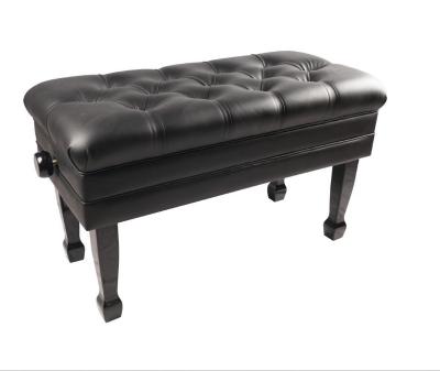 China Deluxe Grand Double Seated Duo Piano Bench Stool With Music Storage for sale