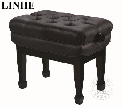 China High Quality Artist Luxury Deep Foam Cushion Single Seated Concert Piano Leather Bench for sale