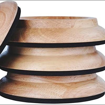 China Set of 4 a set of 4pcs upright piano solid wood caster cup for sale