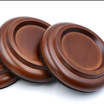 China A set of 3 solid wooden grand piano caster cups for sale