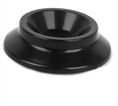 China A set of 4 hot sale piano black plastic caster cups for sale