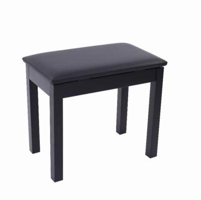 China Single Seated Matt Black PVC Digital OAK Wooden Piano Stools Professional Cheapest Bench for sale