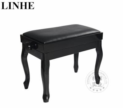 China High Quality Professional Curved Adjustable Seated Single Leg Piano Bench Music Stools for sale