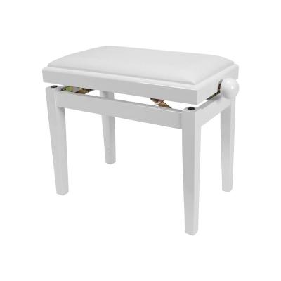 China Professional Piano Accessories White Digital Music Single Seated Adjustable Stool for sale