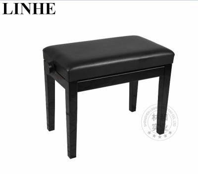 China Amazon Hot Selling Single Seated Cushion Piano Bench Adjustable Leather Piano Stool for sale