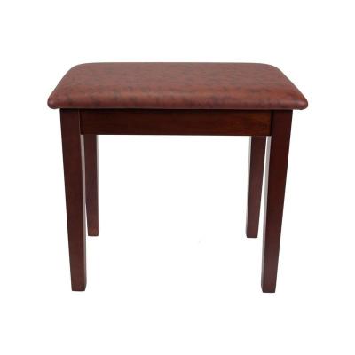 China Single Seated Digital Piano Stools Music Storage Mahogany Sheet Bench With Padded Cushion for sale