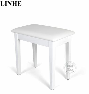 China Single Seated White Polished Wooden Digital Piano Bench Keyboard Stool For Sale for sale