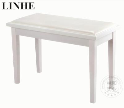 China High Quality Solid Wooden Piano Bench Double Seated Duo Piano Bench Fixed Storage for sale