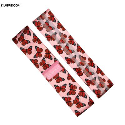 China From KUER Low Moq OEM Non-Slip Elastic Fabric Latex Hip Exercise Bands Resistance Bands Gymnastics for sale