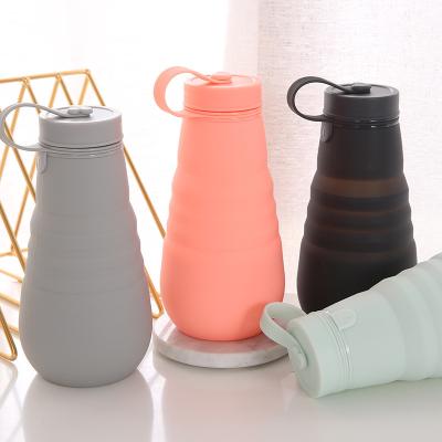 China Portable Sports Edible Water Bottle Silicone Grade KUER Collapsiblee High Temperature Resistant Durable Cup for sale