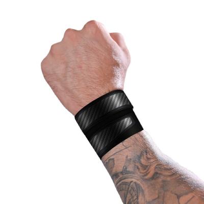 China Weight Lfiting KUER OEM Fitness Sweatband Gym Sweat Belt Wrist Straps Sports Brace Exercise Bands High Elastic Weightlifting Wrist Straps for sale