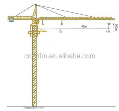 中国 45m tower crane tower cranes for sale 販売のため