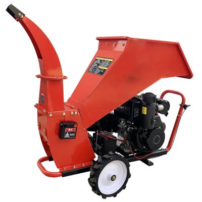 China Factory Commercial Wooden Wheeloader 13hp 80hp Crane Machinery Drum Chipper Attachments Tractor Chippers Sale for sale