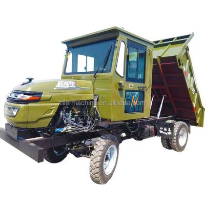 China Hotels mini air interrupted road mountain farm vehicle tractor machinery 4*4 diesel agricultural dump trucks for sand soil stones for sale