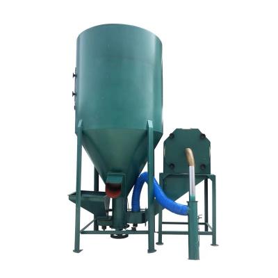 China High Efficiency Low Cost Feed Mixer 300kg 500kg 1000kg 1 Ton Import Export Livestock Vertical Feed Mixer Mill Machine High Quality Poultry Grain Grinder for sale