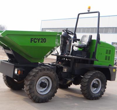 China CE Certified Chinese Diesel Transport 1.2 CBM FCY20 Bucket Drive Mini Product Dumper Truck With Self Loading Excavator 1 - 10t for sale