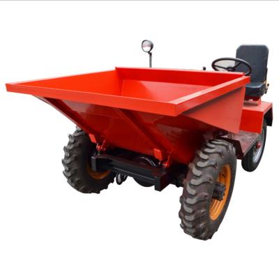 China CE Standardized Scissor Lift Oil Palm 1 Ton Mini Tip Truck Garden Unloader Electric Column For Sale < 4L for sale