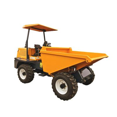 China Building Material Stores Construction Printing Tire 2 Ton 1.2 Cubic Meters 4wd Mini Dumper For Sale CE Certified for sale