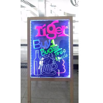 China Advertising Led Electronic Sign Boards Wooden Led Marking Board For Professional Advertising Manufacturer for sale