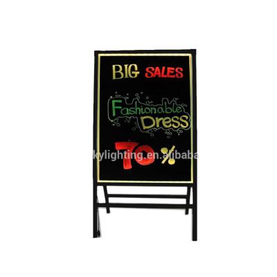 China LED Advertising Message Writing Board Sandwich Board Neon Light Erasable Menu Display LED Message Writing Board Neon Sign For Restaurant Decoration for sale