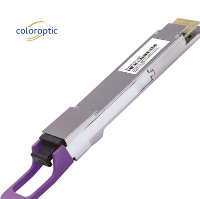 중국 아리스타 QDD-400G-DR4 QSFP56-DD DOM MPO 광 수신기 모듈 1310nm 500m 판매용