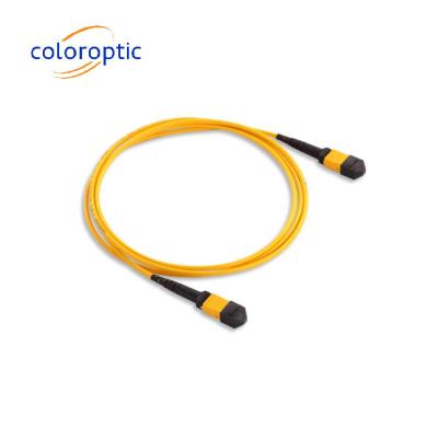 Cina MTP / MPO Cable a fibra ottica gialla per applicazioni 40G / 100G in vendita