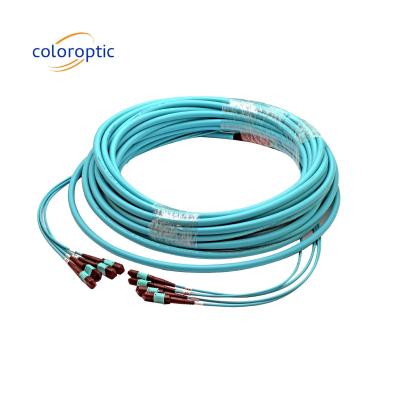 Cina MTPO MTP Patch Cord APC Female To Female Trunk Fiber Optic Patch Cord in vendita