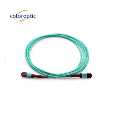 Cina MTP MTP Femminile a Femminile Cordone di patch in fibra ottica OM3 100 / 400G PVC / LSZH in vendita