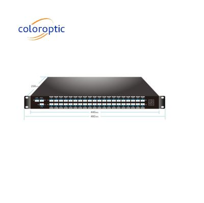 Cina Dual Fiber WDM 40CH C21-C60 Dwdm Mux Demux passivo con porta 1310nm in vendita