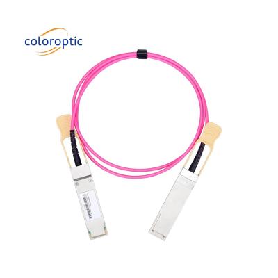 中国 100G QSFP28 から 100G QSFP28 AOC DACケーブル 1m - 70m データセンターの長さ 販売のため